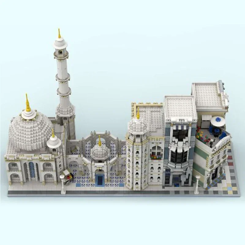 MOC-Briques de Construction Modulaires, Modèle Célèbre, Vue de Rue, Coin de Mosquée, Technologie, décennie s, Cadeaux de Noël, Jouets, Ensembles de Bricolage, Assemblage