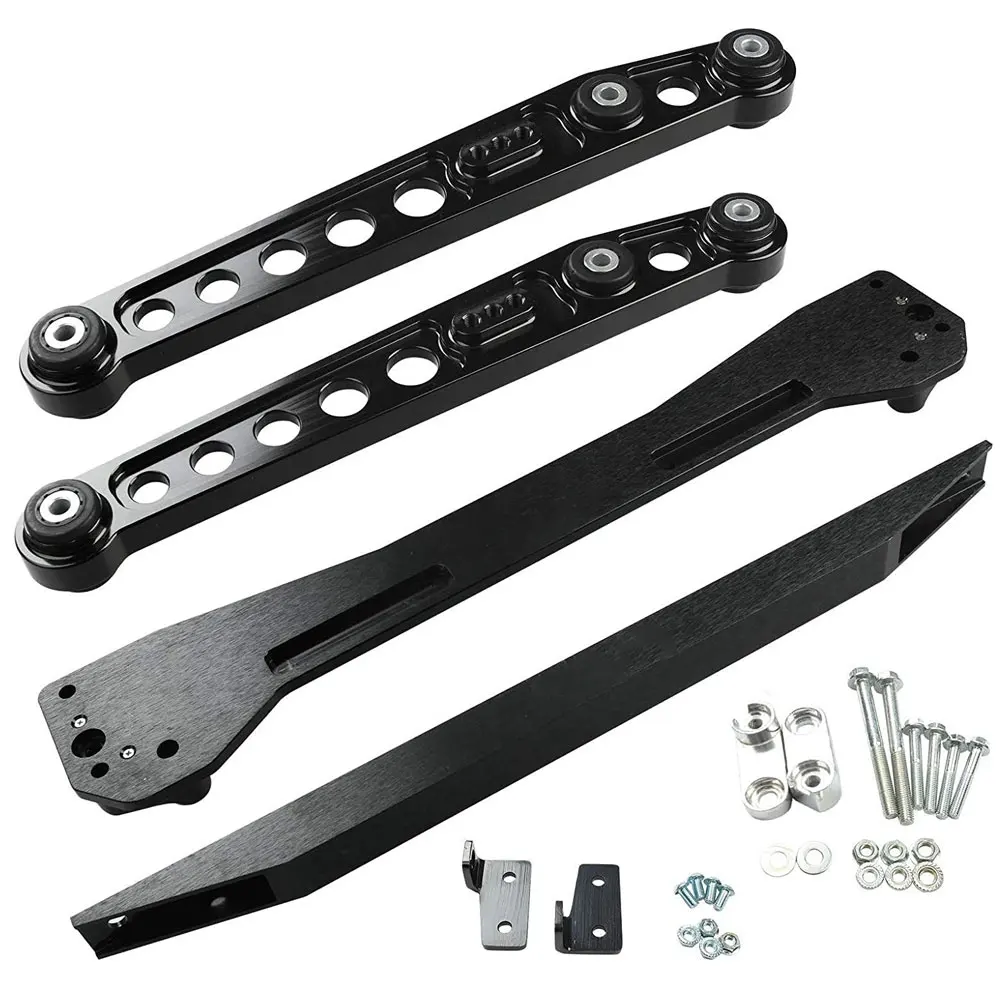 Racing Rear Subframe Brace+Lower Tie Bar+Lower Control Arm LCA Fit For Honda Civic CX DX EX 1992-1995 Car Accessory Aluminum