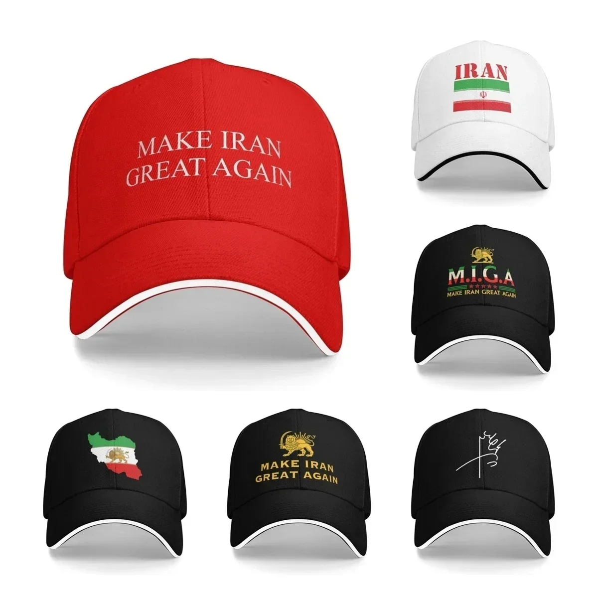 New Make Iran Great Again Sun Hat Spring Sunscreen Cap Men's Women's  Fashion Baseball Cap New Outdoor Hats