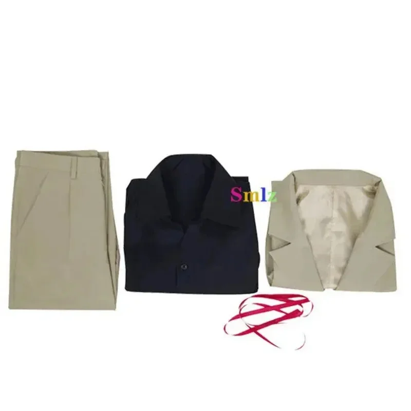 2026 New Halloween Cosplay Costume Doppo Anime Bungo Stray Dogs Kunia Vest Pants Wigs For Men Women AABA