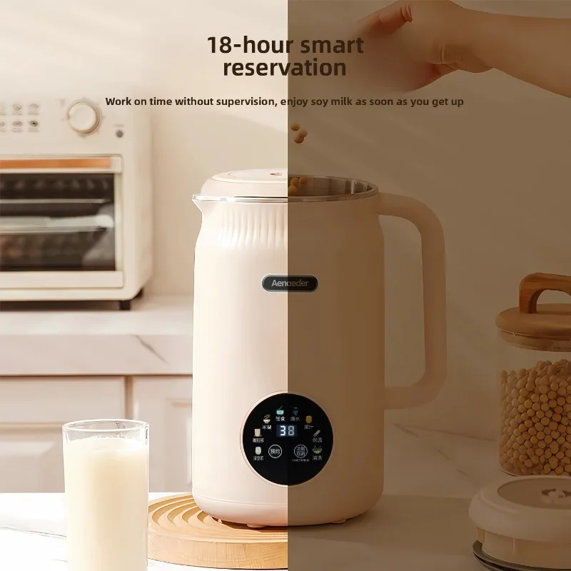 Large-Capacity Household Soy Milk Maker-Suitable for 3-4 People, Multi-Functional, Fully Automatic, Filter-Free, Small-Sized Ble