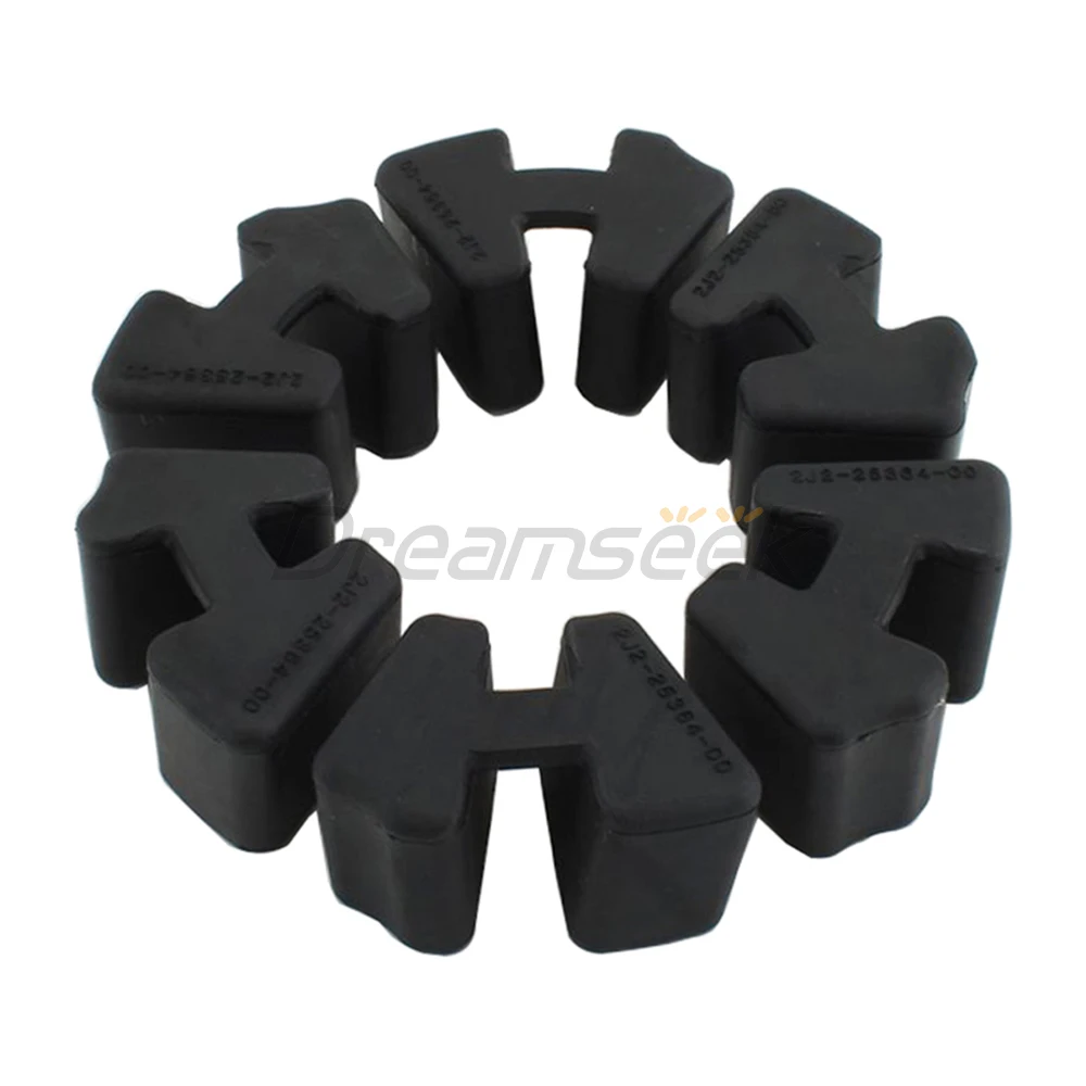 6Pcs Motorcycle Rear Wheel Cush Drive Rubber for Yamaha SR400 1978-2018 SR500 1978-1999 Hub Damper Cushion Sprocket Buffer Black