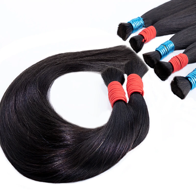 Human Braiding Straight Hair No Weft 100% Indian Remy Natual Hair Braid Unproccessed Virgin Extensions Classe 10A With Full Ends