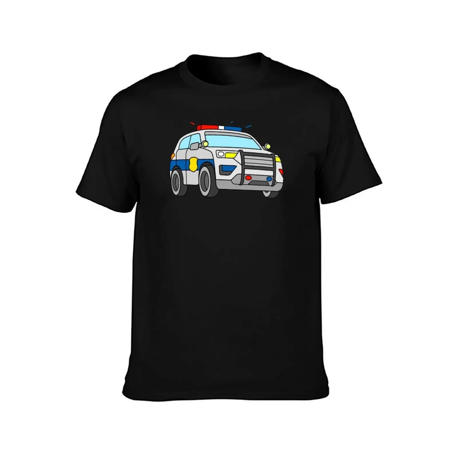 Police Car T-Shirt Minimal Art Print T-Shirt