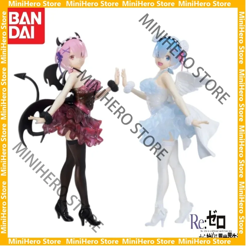 

В наличии: Оригинальная фигурка Bandai Re:Zero Рам и Рем, 1/7, ПВХ, аниме-фигурка для демонстрации