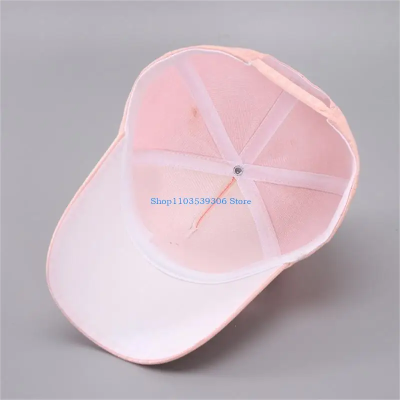 قبعة بيسبول كريستالية أنيقة 400A للنساء قبعة واقية من الشمس قابلة للتنفس مع تصميم فراشة لأغطية الرأس لقضاء العطلات الربيعية