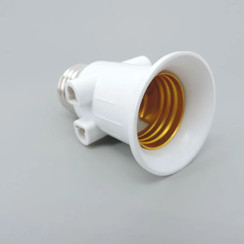 AC 110V 240V 4A E27 Power LED Bulb Lamp Base Socket to EU Plug Adapter Lighting Light Holder Connector Screw Conversion plug