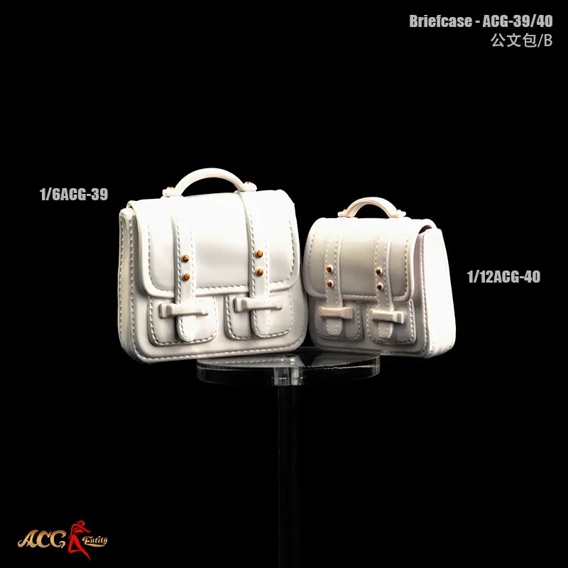ACG-39 1/6 1/12 Bilancia Accessori di Scena Valigetta Custodia per documenti Borsa in pelle PU Modello per 12 pollici 6 pollici Action Figure Doll