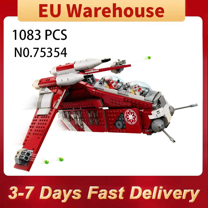 Canon d'avion 1083 pièces Compatible avec l'ensemble 75354 blocs de construction particules adapté aux enfants adultes cadeaux d'anniversaire de noël