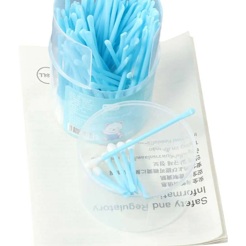 100 قطعة/المجموعة رمش تمديد الغراء إزالة مزدوجة رئيس مسحات القطن الأنف Lipstik الأذن تنظيف ماكياج القطن عصا