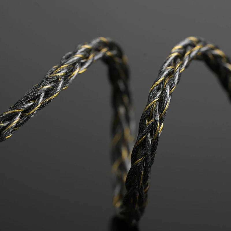 XINHS HA018 Öl imprägniertes Graphen + gefrorenes monokristallines Kupfer mit vergoldetem HiFi-Kopfhörer-Upgrade-Kabel 2-polig 0,78 – Detail 6