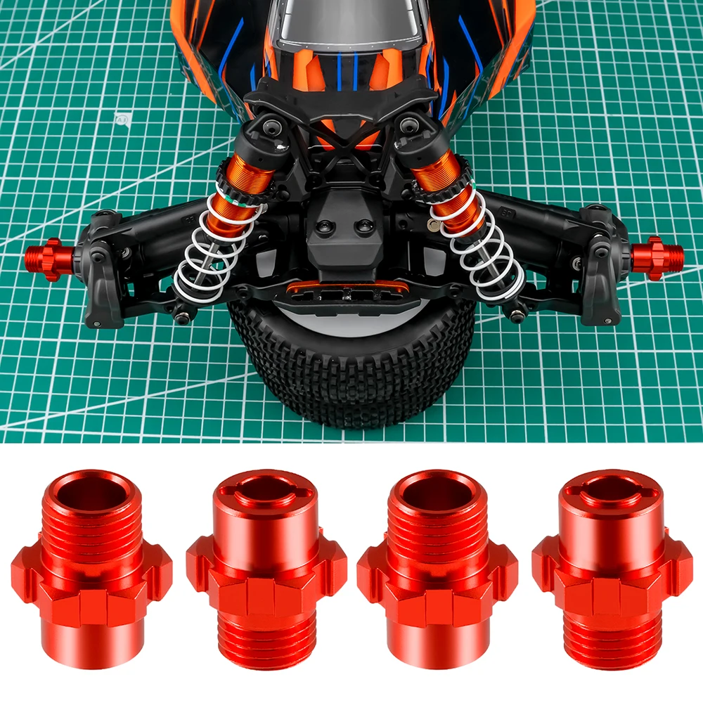 MIBIDAO 4pcs Original Manufacturer Couplers Oil-powered widening couplers for Big Foot Car 1/18 - Traxxas Jato VXL-2S