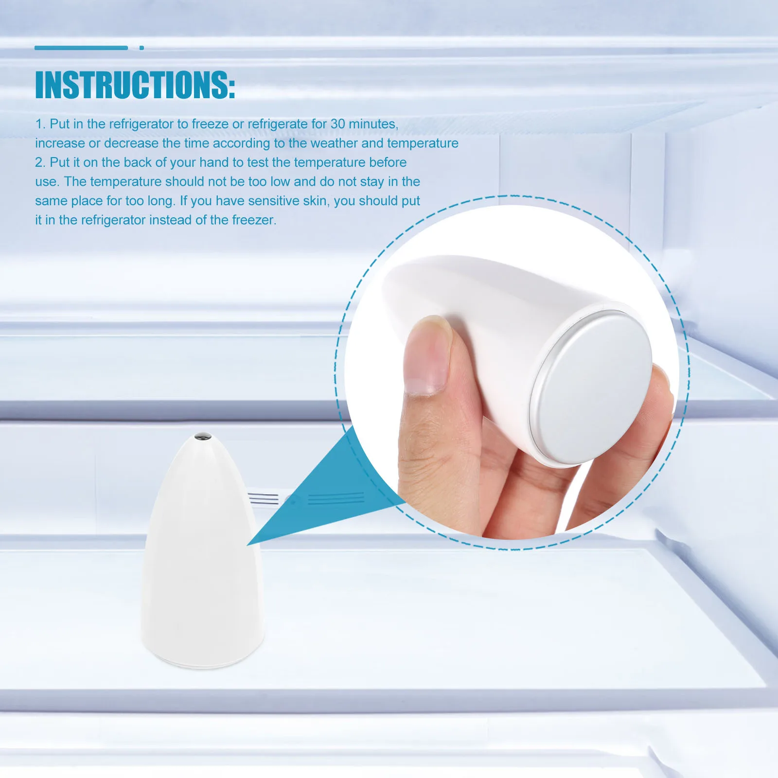 1 pçs rosto cuidados com a pele massageador facial compressa fria para inchaço rolo facial ferramenta de cuidados com a pele olho rosto massageador viagem