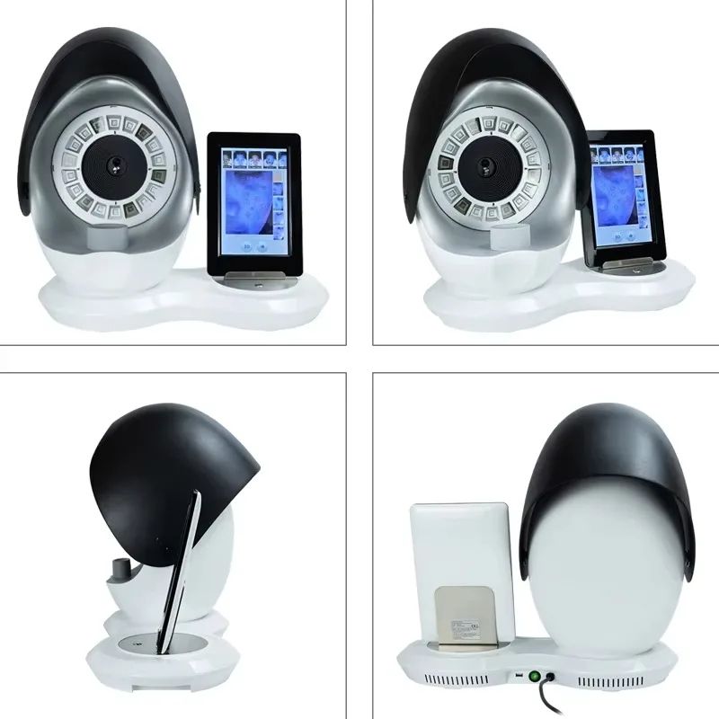 Mais novo digital 3d hidratante facial máquina analisadora de pele uso doméstico com plugues it ue jp eua