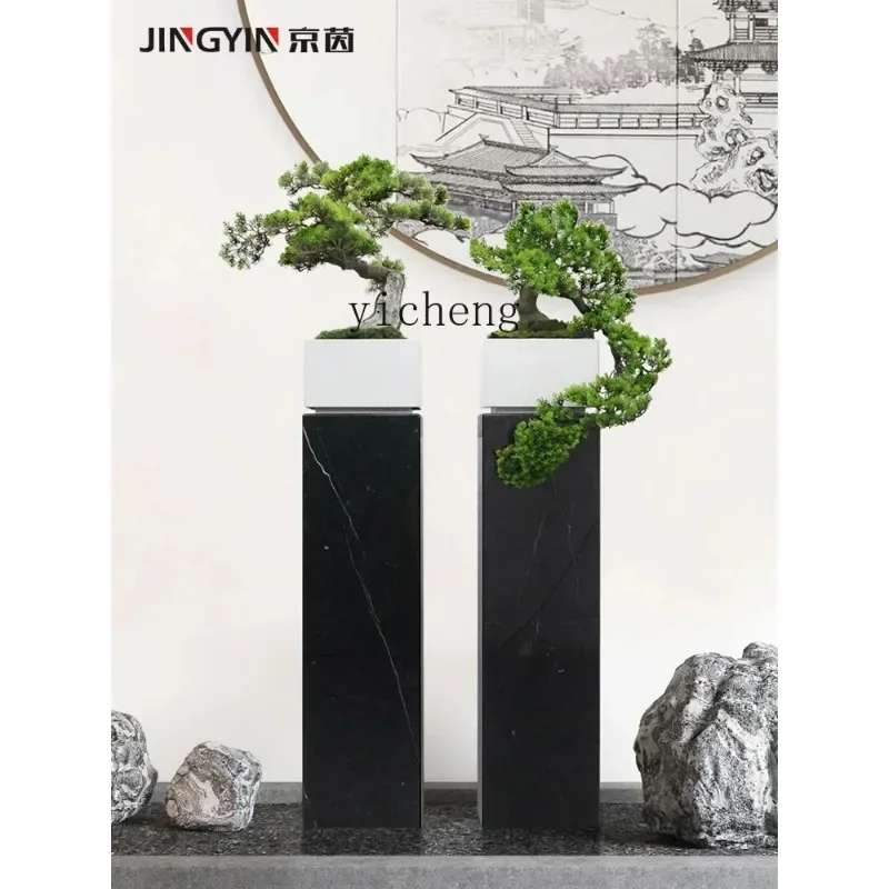 HP-15 Simulated Pine Tree Welcome Pine Bonsai New Chinese Decorative Indoor Landscape Floor-to-ceiling Vase Ornament