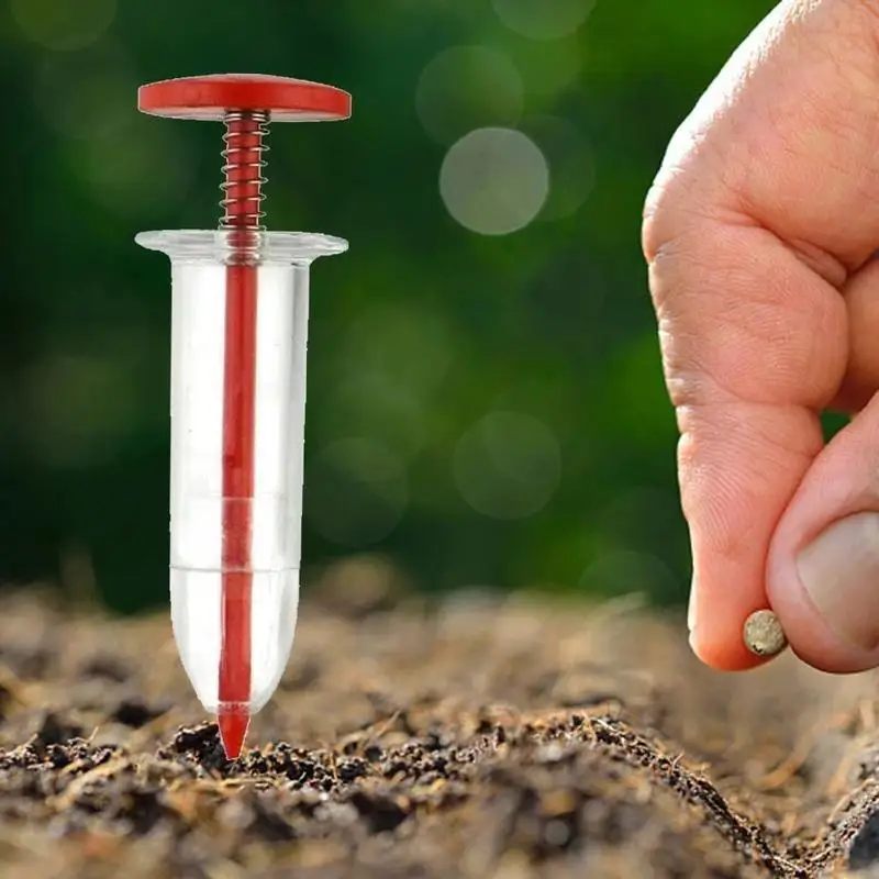1PC Seeder Mini Sowing Seed Dispenser Garden Seed Sower Planter Manual Seeding Tools Flower Pot Flower Bed Gardening