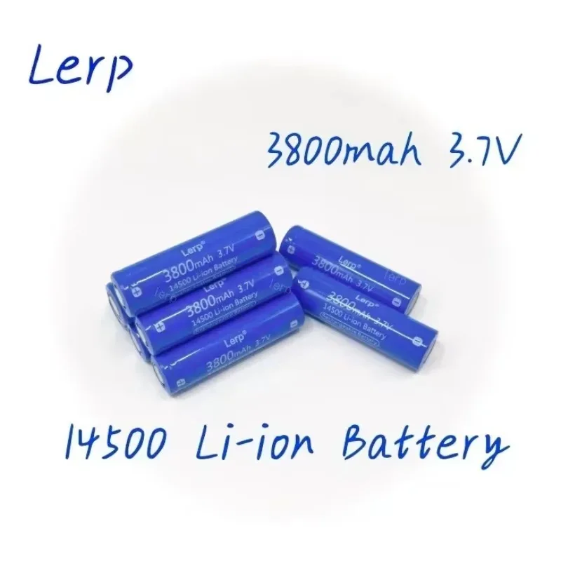 Batteria ricaricabile agli ioni di litio di alta qualità 14500 3,7 V 3800 mAh compatibile con vari spazzolini elettrici, rasoi e LED