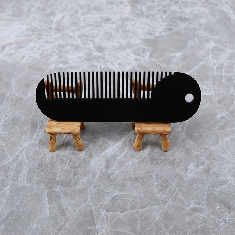 

mini pocket beard comb metal men's shaving brush portable trimming tool travel home mustard comb Special for real hair wigs