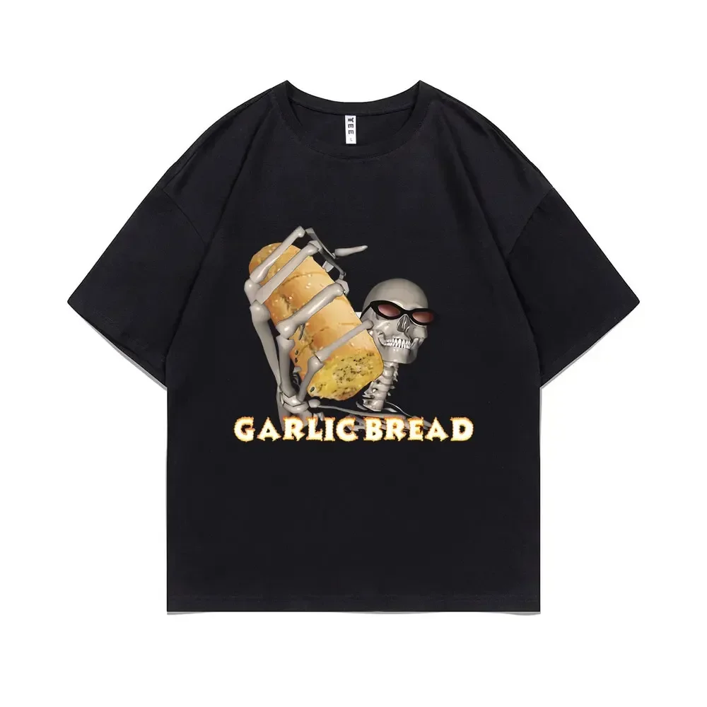 2026Funny When Ur Mom Com HOM N Maek Hte Garlic Bread Skeleton Graphic T-Shirt …