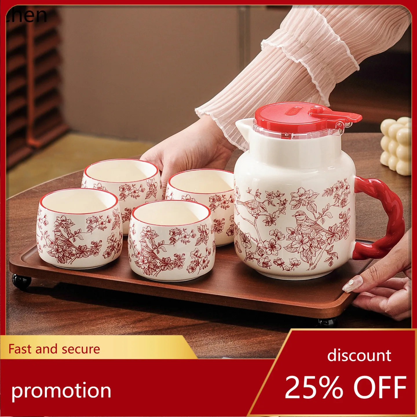

Zml tea set - ceramic teaware for home, living room, housewarming, and wedding gifts
