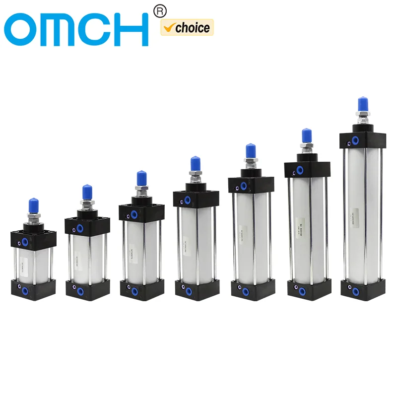 

SC Standard Air Cylinder SC32/40/50/63mm Bore Small Pneumatic Cylinder Piston 25/50/75/100/150/200/250mm Stroke