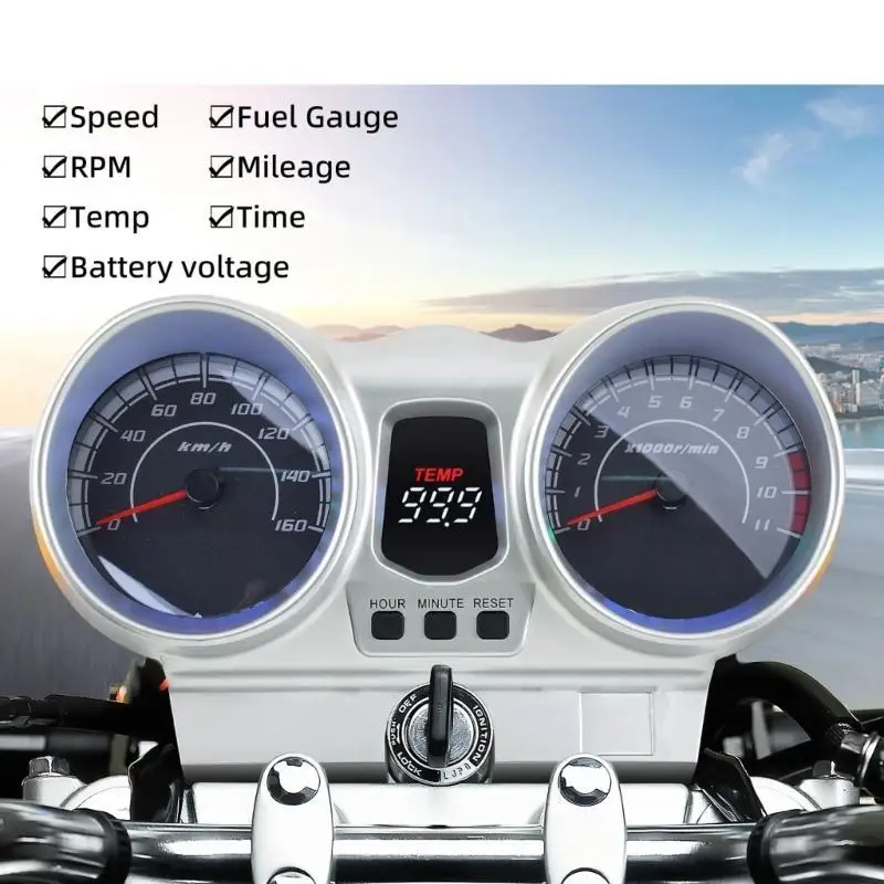 G7NA Klares großes Display Armaturenbrett Kilometerzähler Tachometer für CBX250 CBF250 – Detail 10