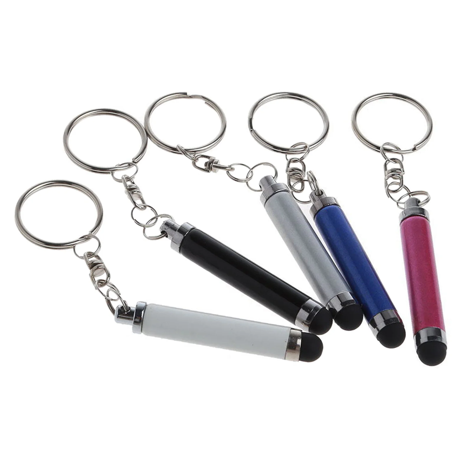 

5 Pcs Touch Screen Stylus Keychain Tool Pens for Tablet Phone Touchscreen Universal Screens Smartphone with Keyring