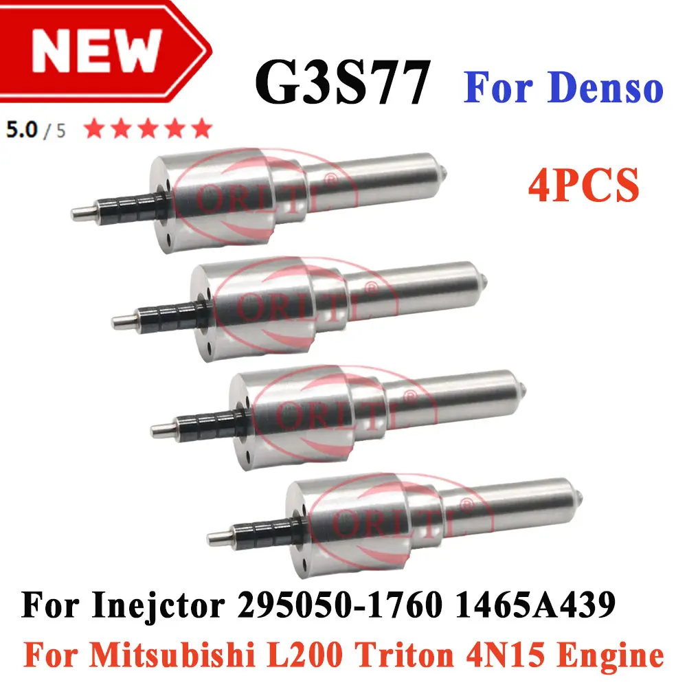 

G3S77 New Diesel Common Rail Injection Nozzle G3S77 293400-0770 for 295050-1760 1465A439 Injector 4PCS