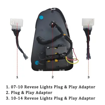 適用於BMWMini R56 R57 R58 R59 2007-2014 Cooper的LED尾燈總成(一對),附方向燈和倒車燈 8 最佳銷售 迷你R56尾燈 - №6