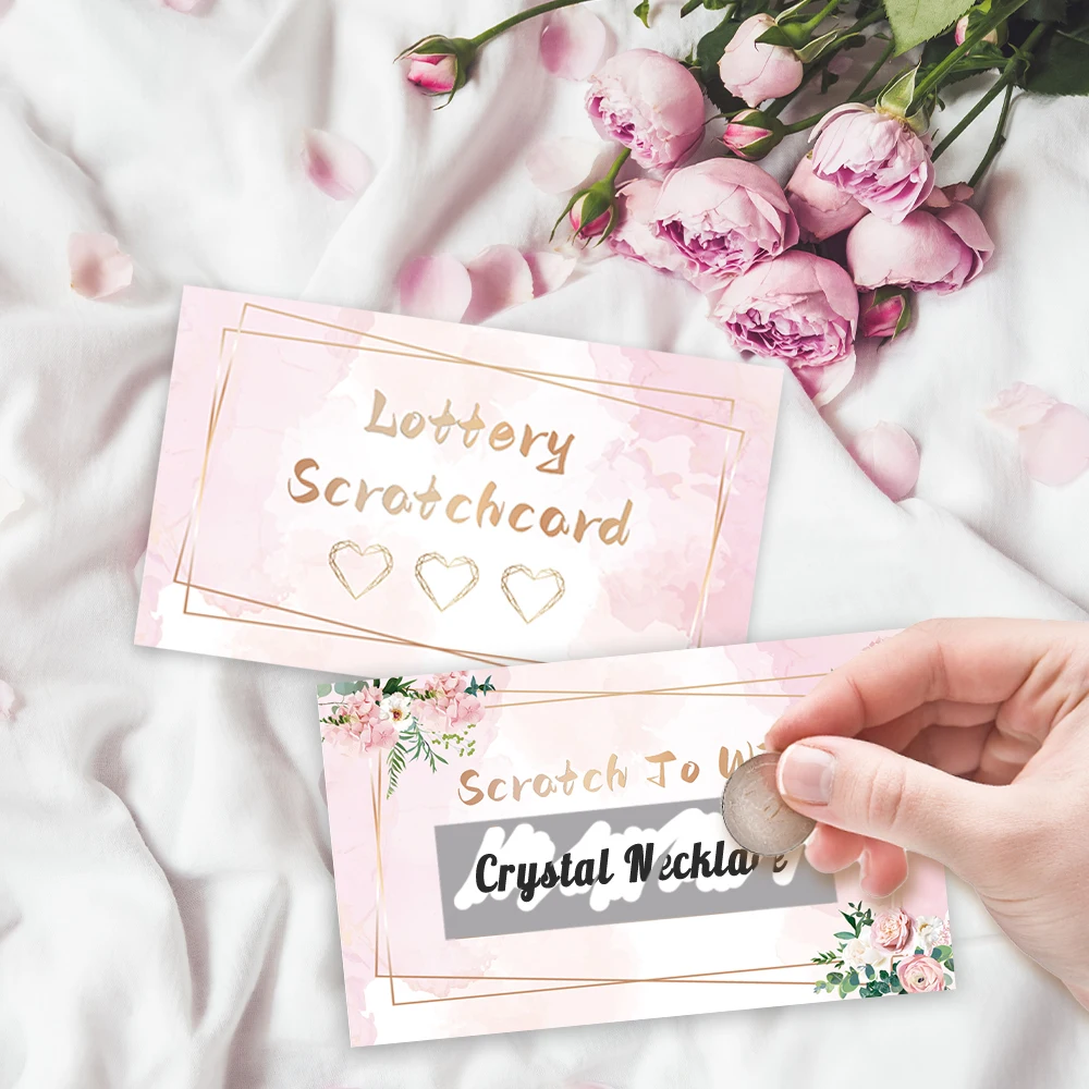 24pcs Blank Note Cards, Romantic Pink Scratch-Off Cards,2026 Holiday Surprise Scratch-Off Cards,Party Decorations,DIY Gift Cards
