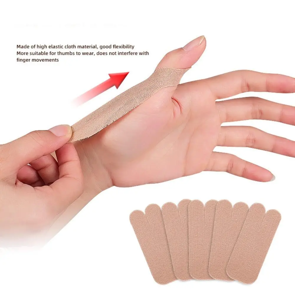 10PCS New Elastic Cloth Wrist Patches Breathable Khaki Thumb Protector Relieving Thumb Pain Anti-sprain Bracers