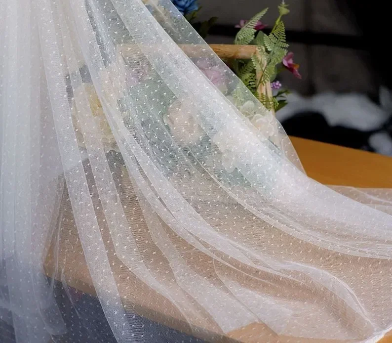 

8 цветов, ткань с вышивкой в горошек, кружевная ткань с точками, мягкая сетчатая ткань из тюля для платьев для девочек, платьев-туту, свадебных платьев, свадебных фатов, 1 ярд.