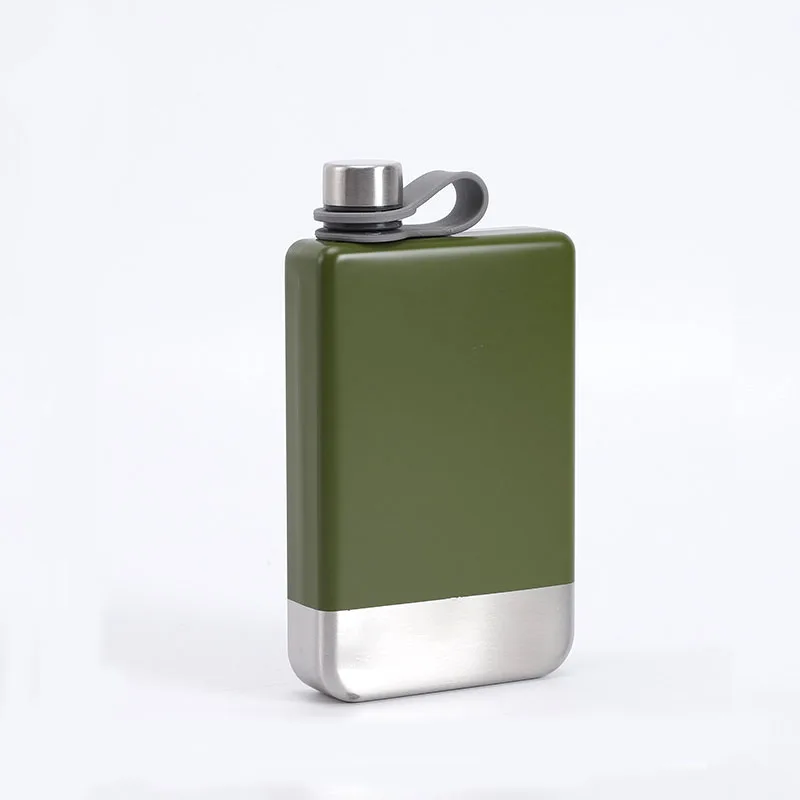 9oz Portable 304 food grade SS Flagon Whiskey Vodka Wine Pot Hip Flask Set Alcohol Drinking pocket Bottle outdoor camping