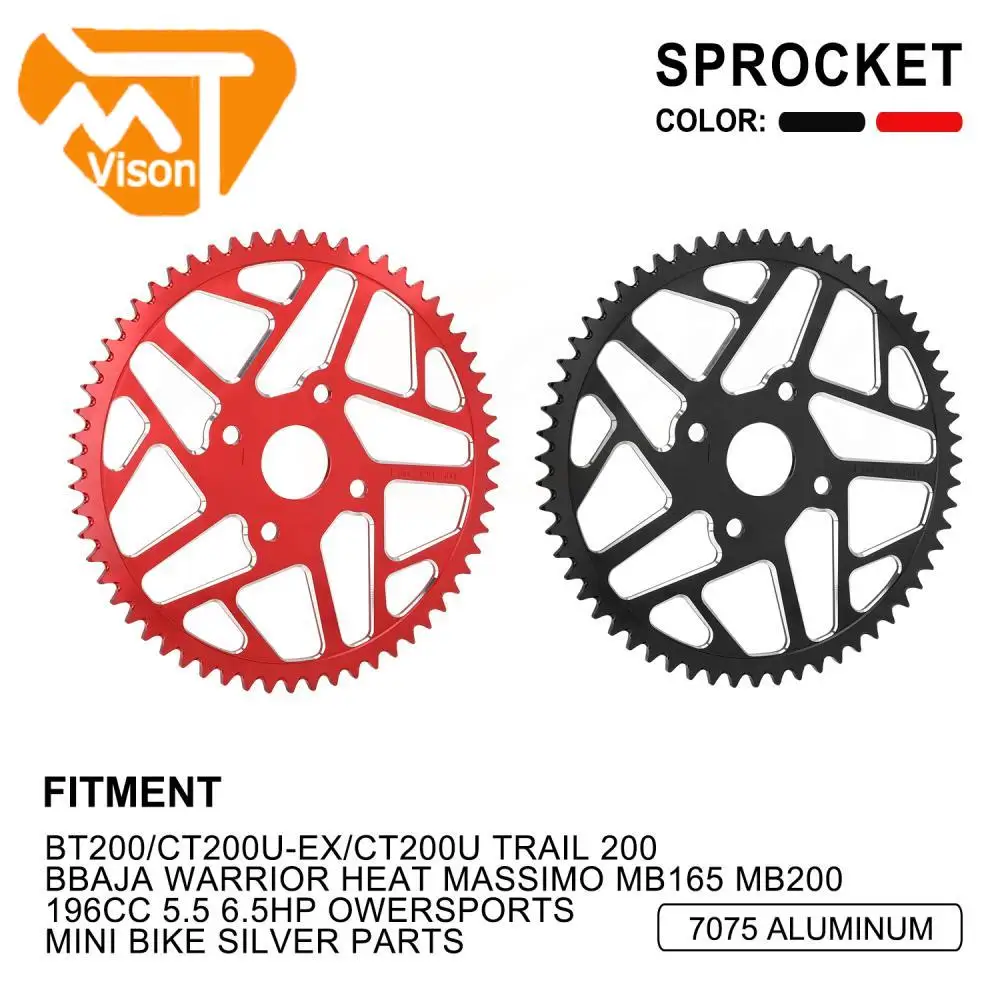 Chain Sprocket for BT200 CT200U Trail 200 Baja Warrior Heat Massimo MB165 MB200 196CC 5.5 6.5HP Owersports Mini Bike Motocycle