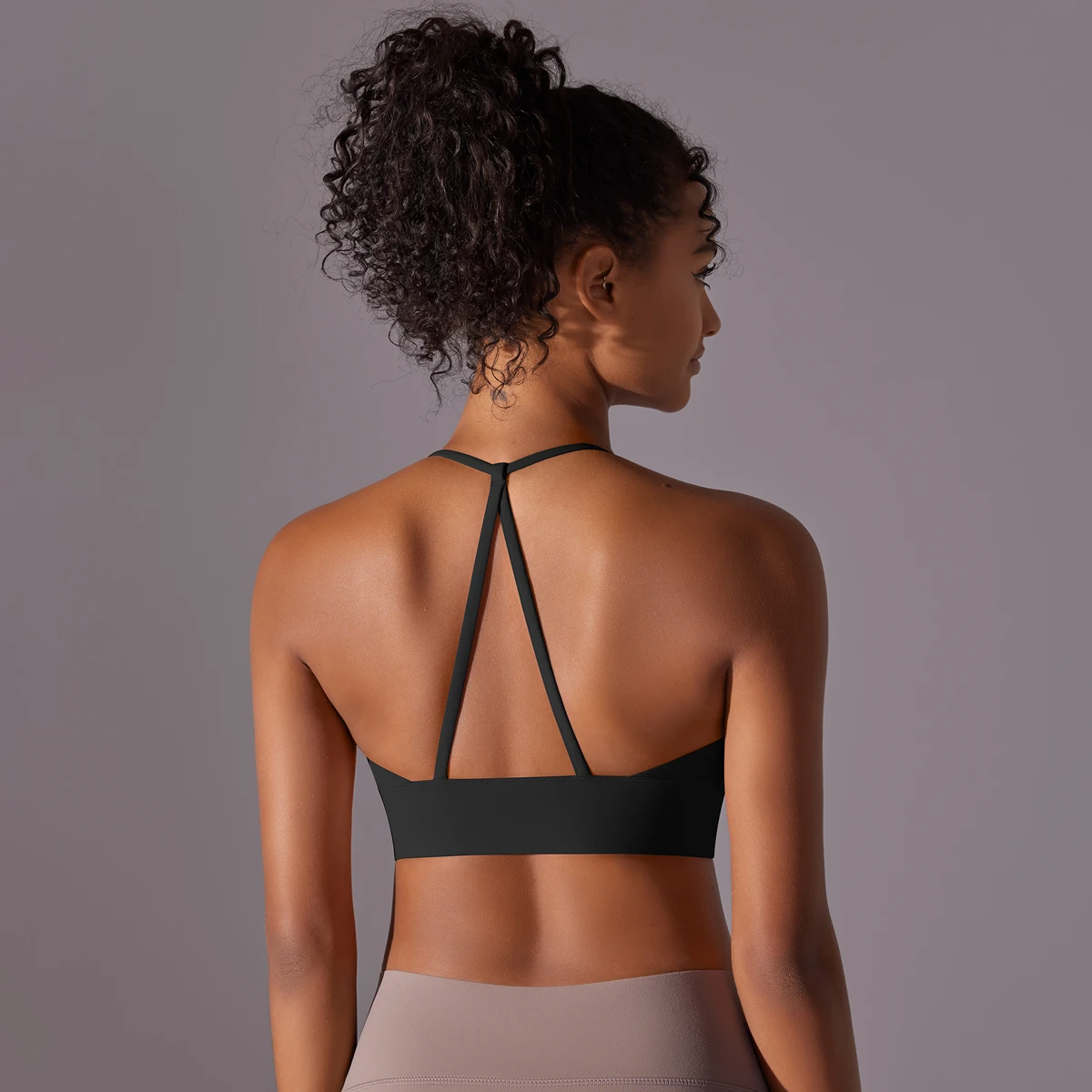 Sport-BH, weich, rückenfrei, sexy Damen-Fitness-BH, Strumpfhosen, Yoga-Weste, hohe Festigkeit, stoßfest, für Fitnessstudio, Sport-Top, Push-Up mit Brustpolster – Detail 17