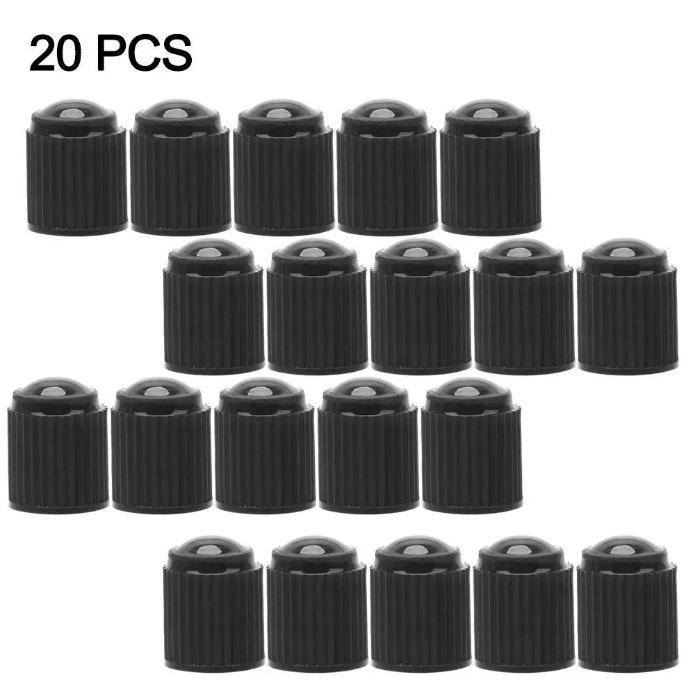 

Vehicle 20Pcs Auto Bicycle Round Wheel Accessories Tire Valve Caps Dust Covers Airtight Caps