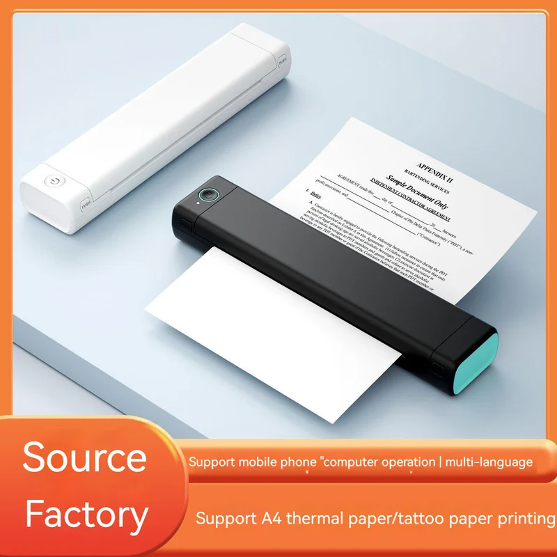 NEW M08F A4 Portable Thermal Printer,Supports 8.26\