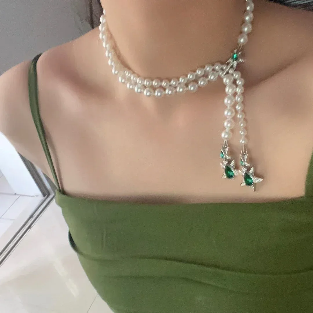 

Fashion exquisite trend new pearl French necklace