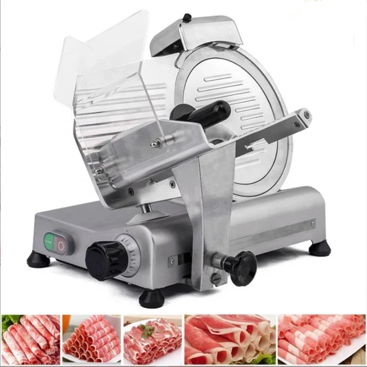 Restaurant automatic frozen meat slicer hot pot mutton beef roll cutter machine cheese sausage bacon slicer cutter machine price