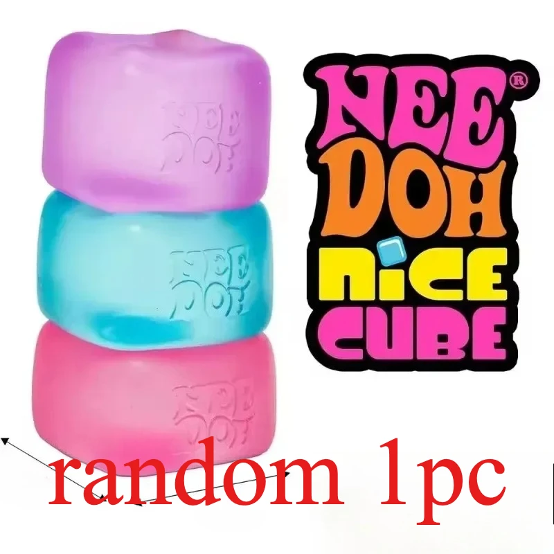 Sofort lieferbar: Squishy NeeDoh Schylling Nice Cube Sensorisches Quetschspielzeug mit superfestem Squish zum Stressabbau und gegen Angstzustände – sensorische Geschenke!