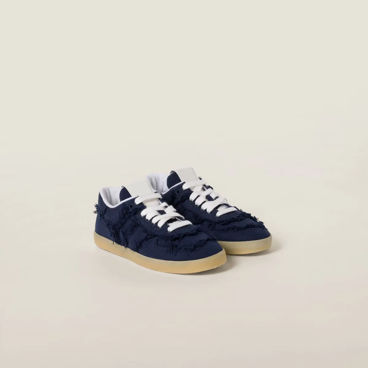 Women's Denim Sneakers Royal Blue Ivory Colonial Beige