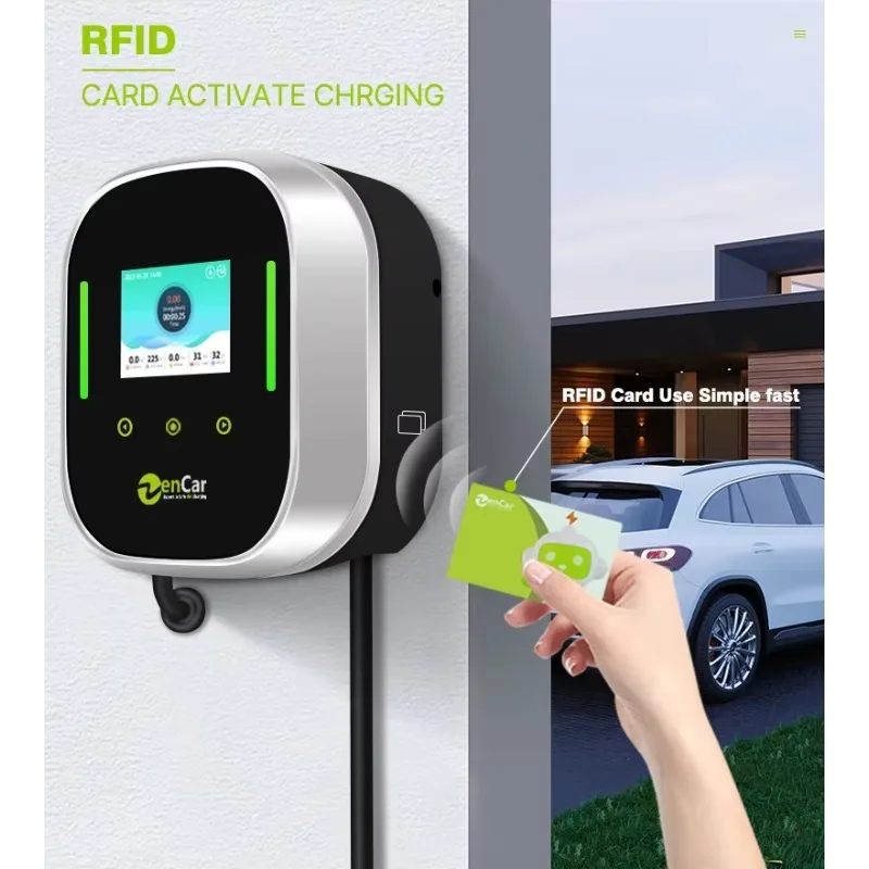 

Electric Vehicle Charging Stations 32A 3 Phase Zencar Ev Charging Pile With Wifi Load Balancing