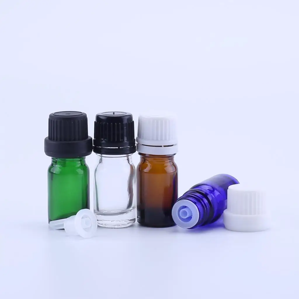 

15 шт., 5 мл, янтарно-коричневая стеклянная бутылка с большой головкой, ароматерапевтическая жидкость для эфирного базового массажного масла, бутылки-пипетки, многоразовые