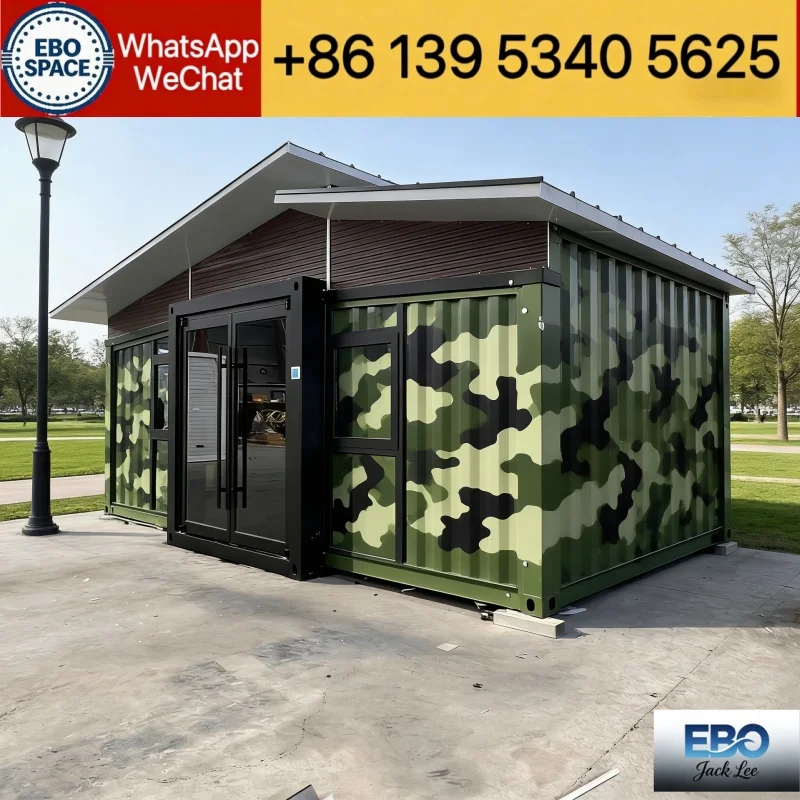 40ft Folding Capsule Villa 2-3 Bedrooms Outdoor Prefabricated Luxury Container