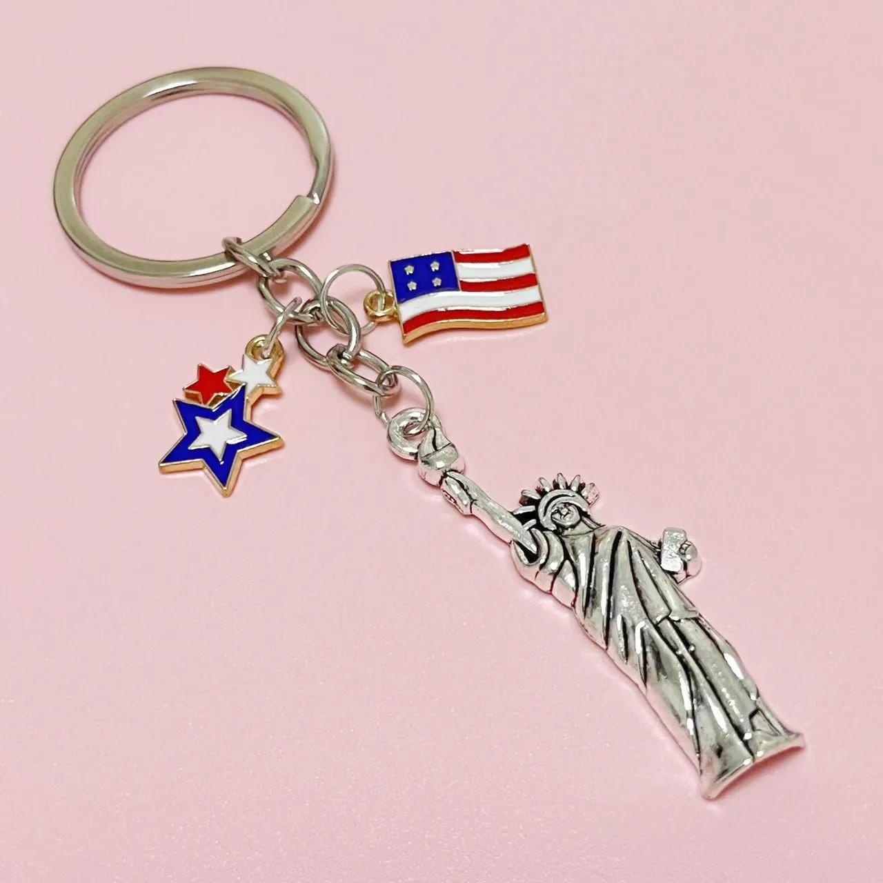 Brelok do kluczy york dekoracja flaga ameryki brelok New York Liberty Statue pamiątkowy brelok