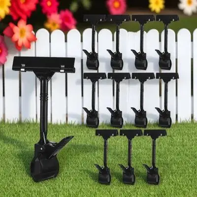 

12 Pcs Rotating Sign Clip Merchandise Display Holders Folder Plastic Clips Label