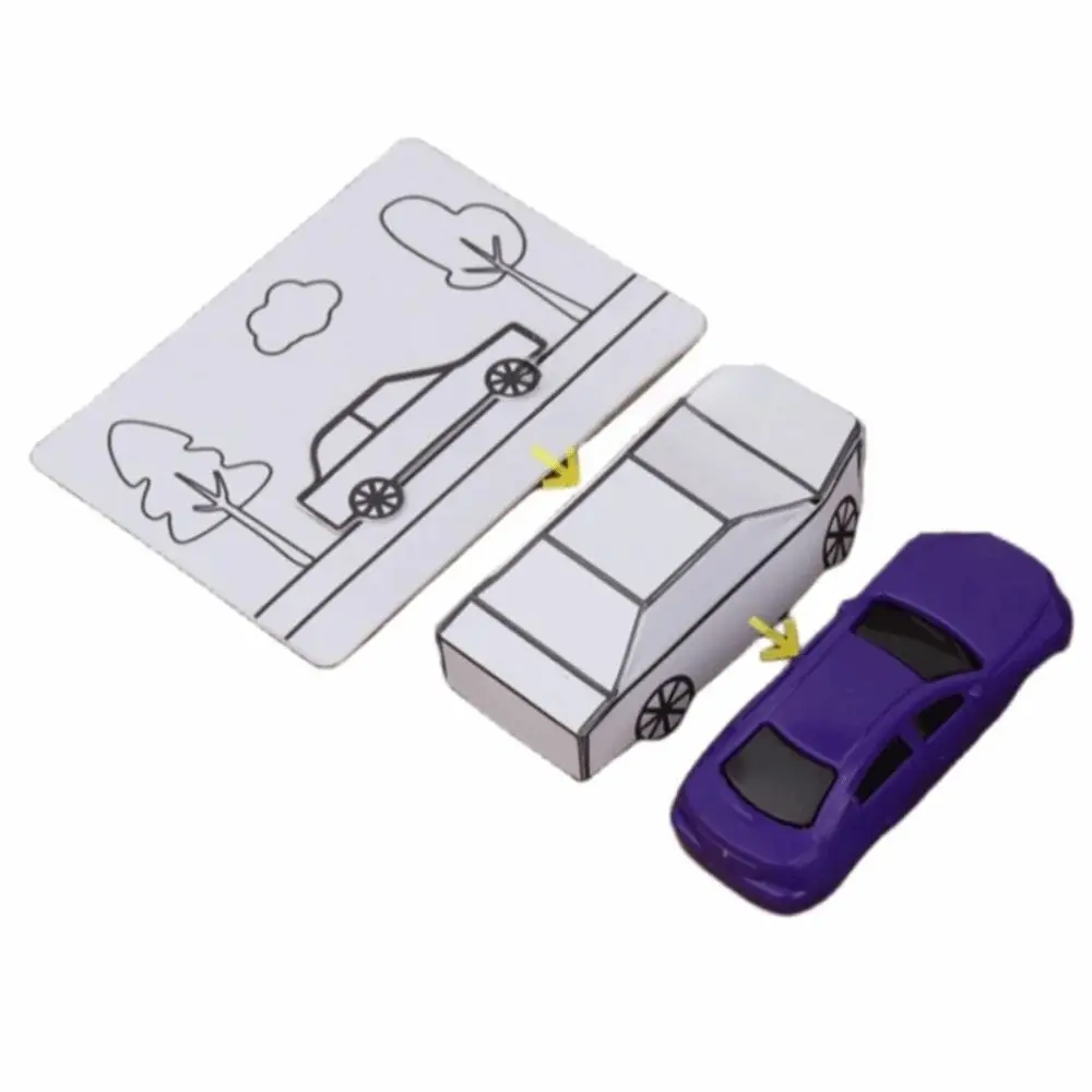 Zaubertricks erscheinendes Auto von Hyde Ren Gimmicks Zaubershow Malerei Auto Zauberspielzeug Interaktiver Mentalismus Zauberkarte zu Papierauto – Detail 1