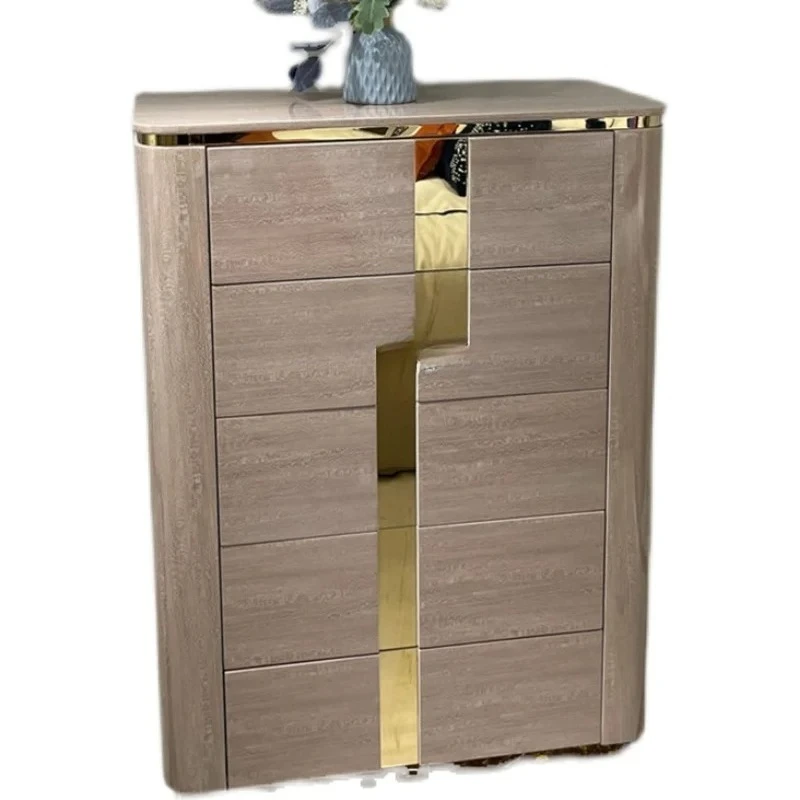 

Итальянский светлый роскошный комод из цельного дерева, минималистичный размер шкафчика, мебель для квартиры