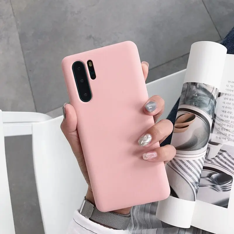 For Huawei P30 Pro Matte Case Silicone TPU Soft Case Huawei P30 Lite Candy Cover Case