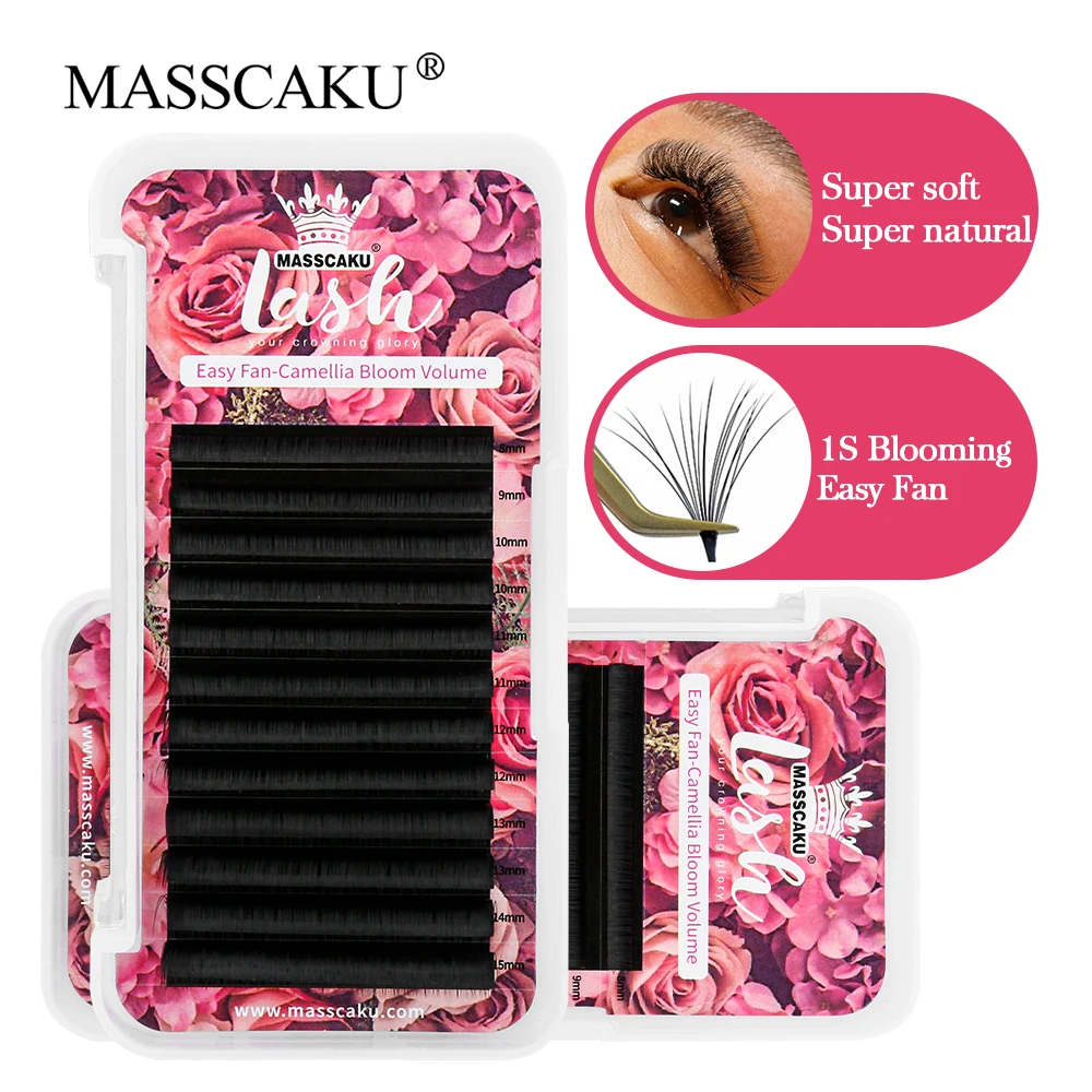 Wholesale C CC D DD Curl 0.05/0.07/0.10mm 1 Second Blooming Lash Lightweight Automatic Flowering Eyelash for Beauty Makeup Use